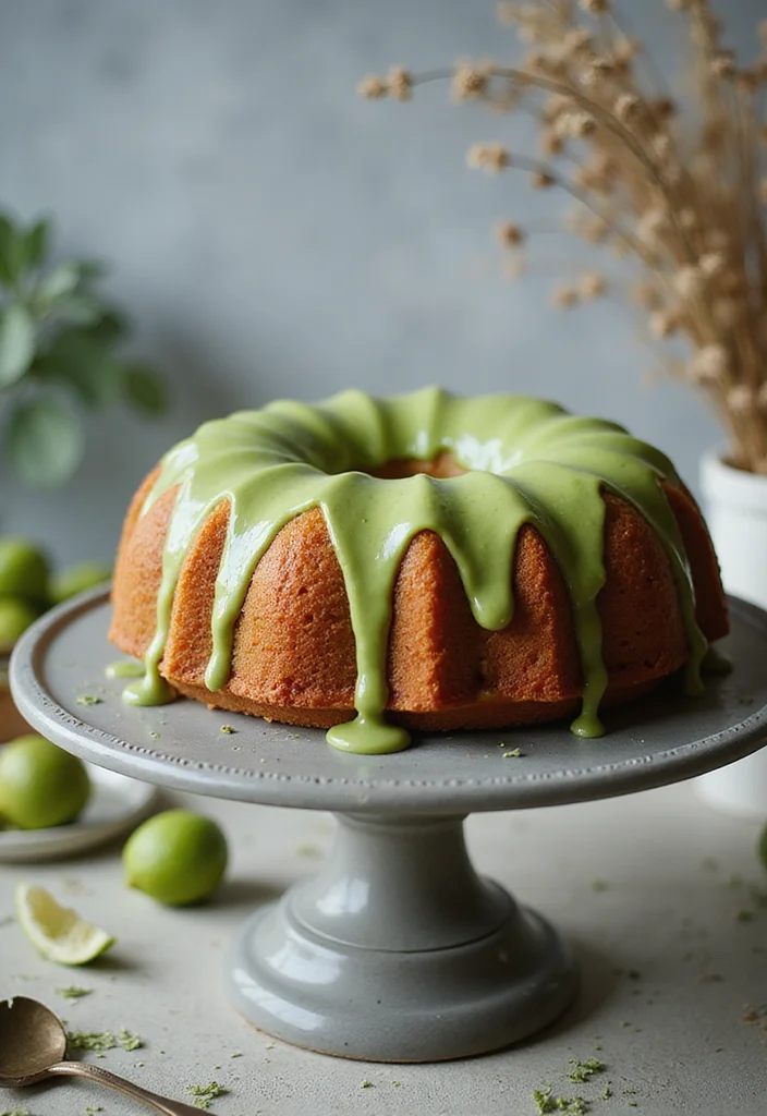 20 Matcha Cake Aesthetic Creations That Will Boost Your Instagram Game! - 9. Matcha Bundt Cake