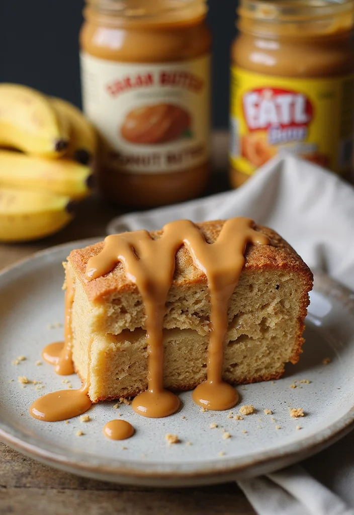 20 Mindful Eating Healthy Cakes That Satisfy Your Sweet Tooth Without the Guilt! - 10. Peanut Butter Banana Cake