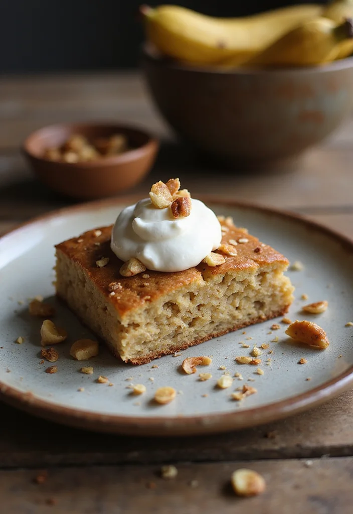 20 Mindful Eating Healthy Cakes That Satisfy Your Sweet Tooth Without the Guilt! - 2. Banana Oatmeal Cake