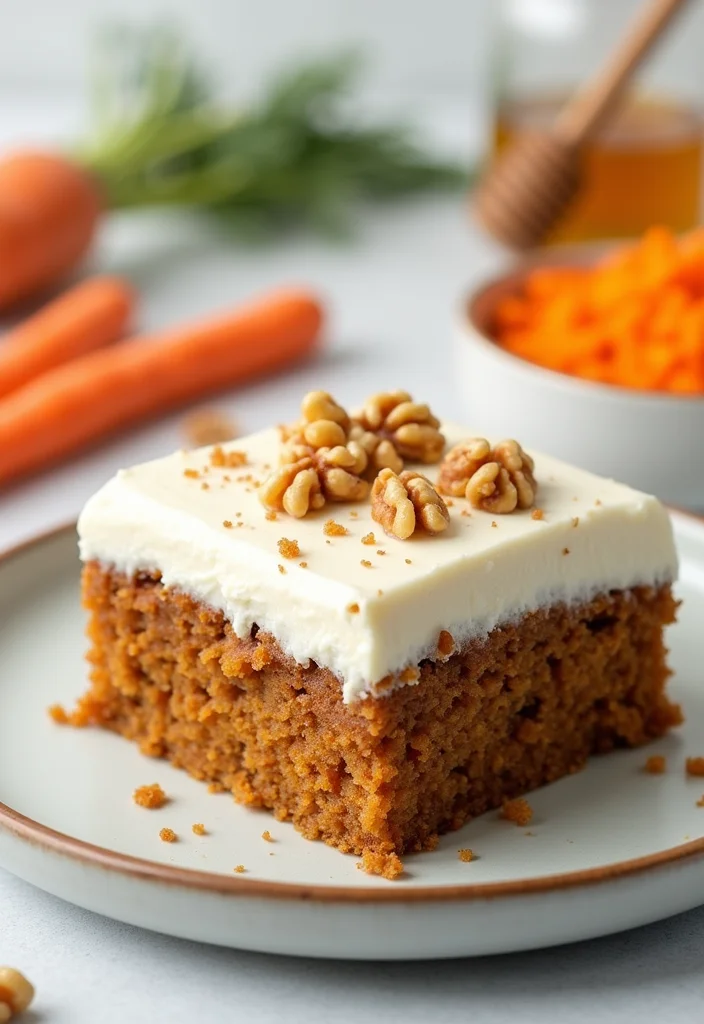 20 Mindful Eating Healthy Cakes That Satisfy Your Sweet Tooth Without the Guilt! - 6. Carrot Cake with Greek Yogurt Frosting