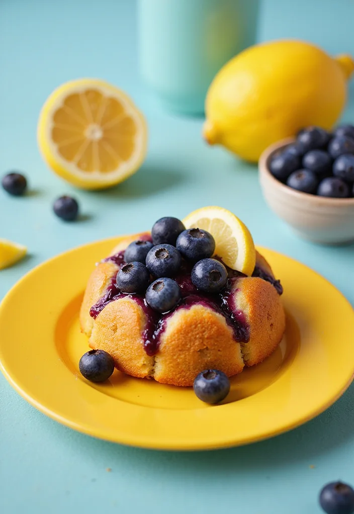 20 Mindful Eating Healthy Cakes That Satisfy Your Sweet Tooth Without the Guilt! - 8. Blueberry Lemon Cake