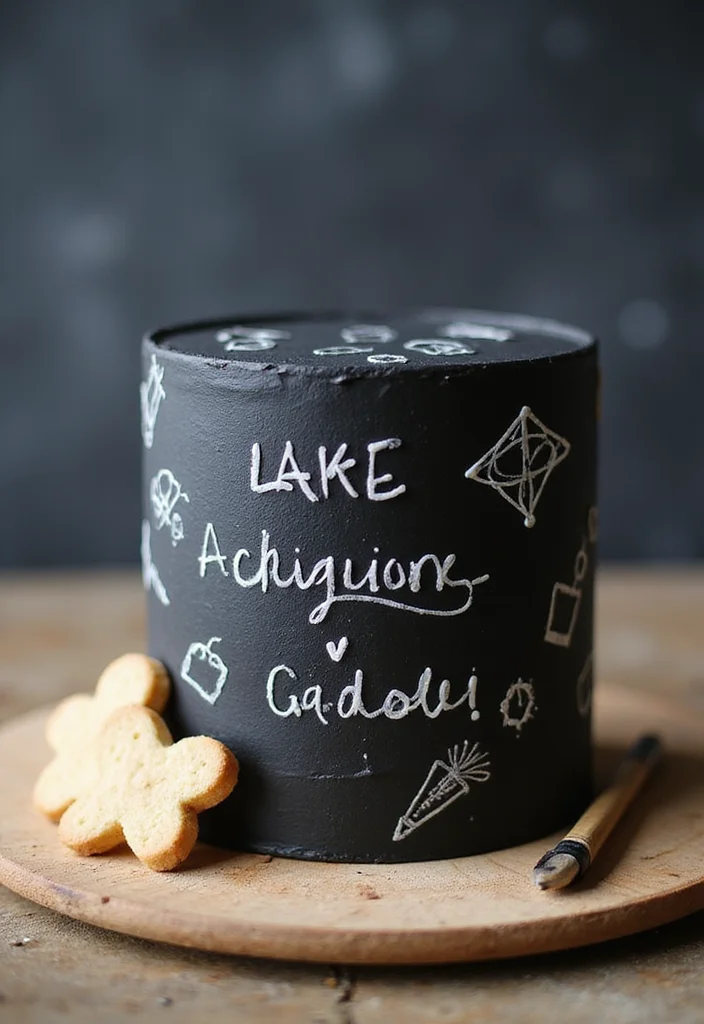 20 Unique Teacher Birthday Cake Ideas to Blow Their Mind (And Palate!) - 1. Chalkboard Cake