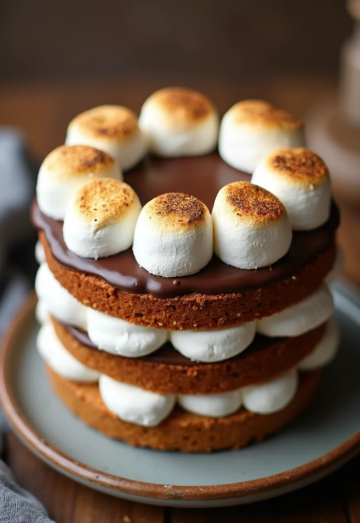 20 Unique Teacher Birthday Cake Ideas to Blow Their Mind (And Palate!) - 18. S'mores Cake