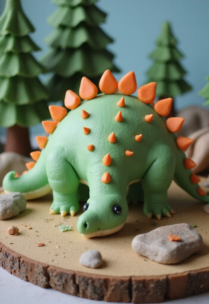 20 Unique Teacher Birthday Cake Ideas to Blow Their Mind (And Palate!) - 19. Dinosaur Cake