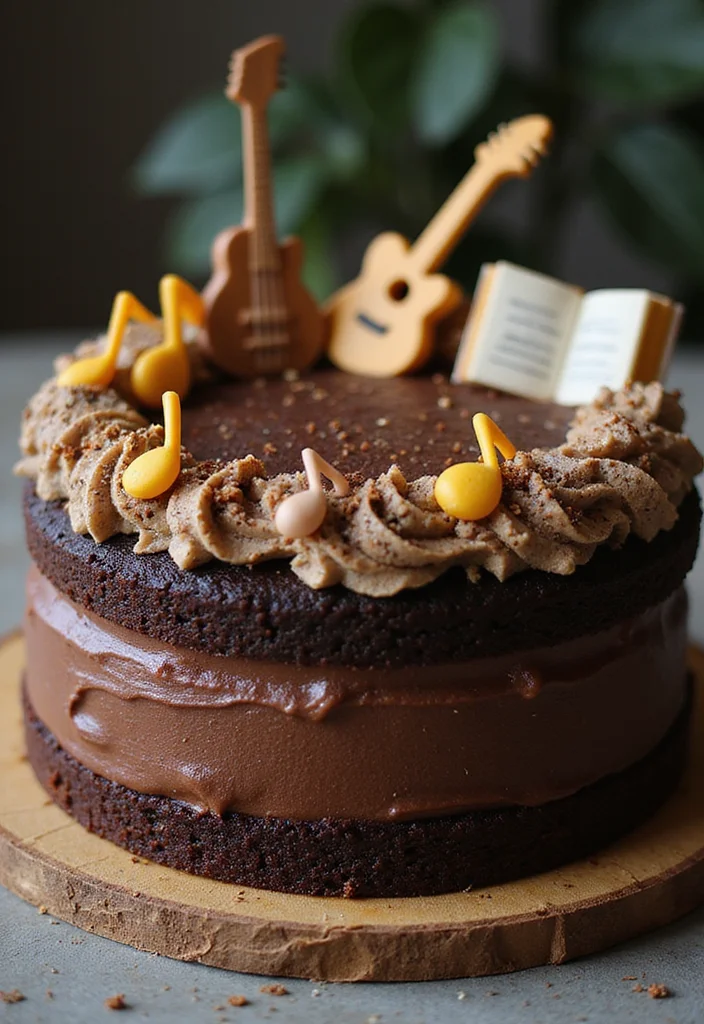 20 Unique Teacher Birthday Cake Ideas to Blow Their Mind (And Palate!) - 7. Music Notes Cake
