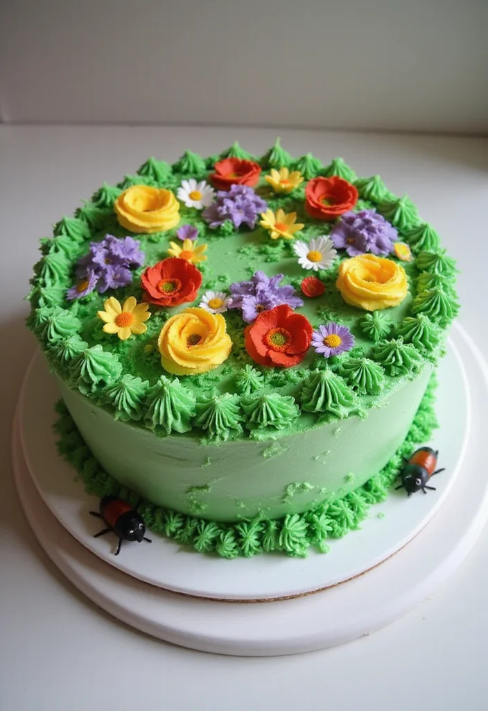 20 Unique Teacher Birthday Cake Ideas to Blow Their Mind (And Palate!) - 8. Garden Cake