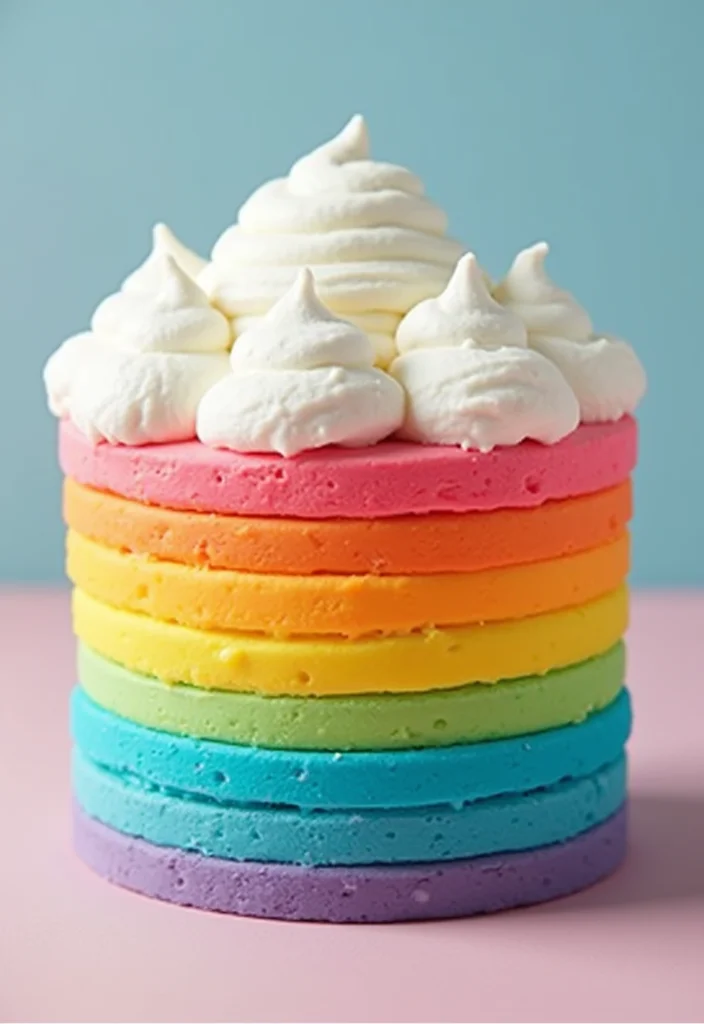 20 Unique Teacher Birthday Cake Ideas to Blow Their Mind (And Palate!) - 9. Rainbow Cake