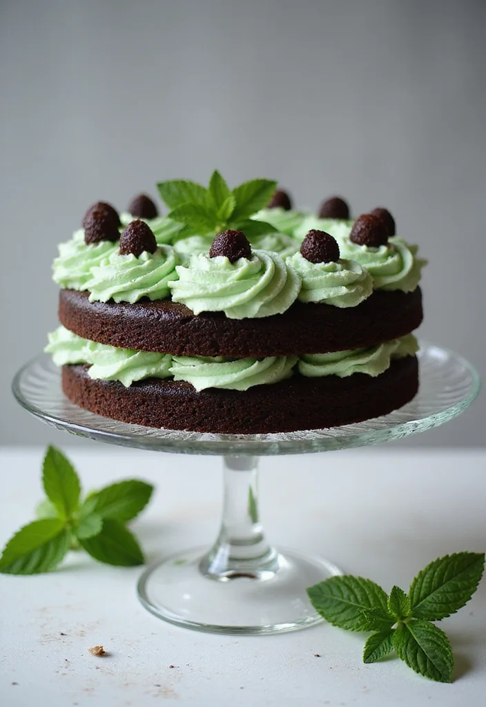 21 Jaw-Dropping Black Forest Cake Designs to Impress Your Friends (Especially #12!) - 13. Chocolate Mint Fusion