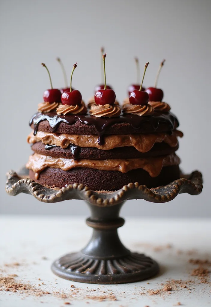 21 Jaw-Dropping Black Forest Cake Designs to Impress Your Friends (Especially #12!) - 20. Chocolate Peanut Butter Dream