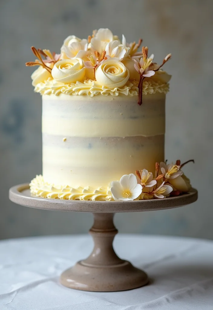 21 Themed 80th Birthday Cakes with Flavors That'll Take You Back in Time (Don't Miss #11!) - 1. Classic Vanilla with a Twist