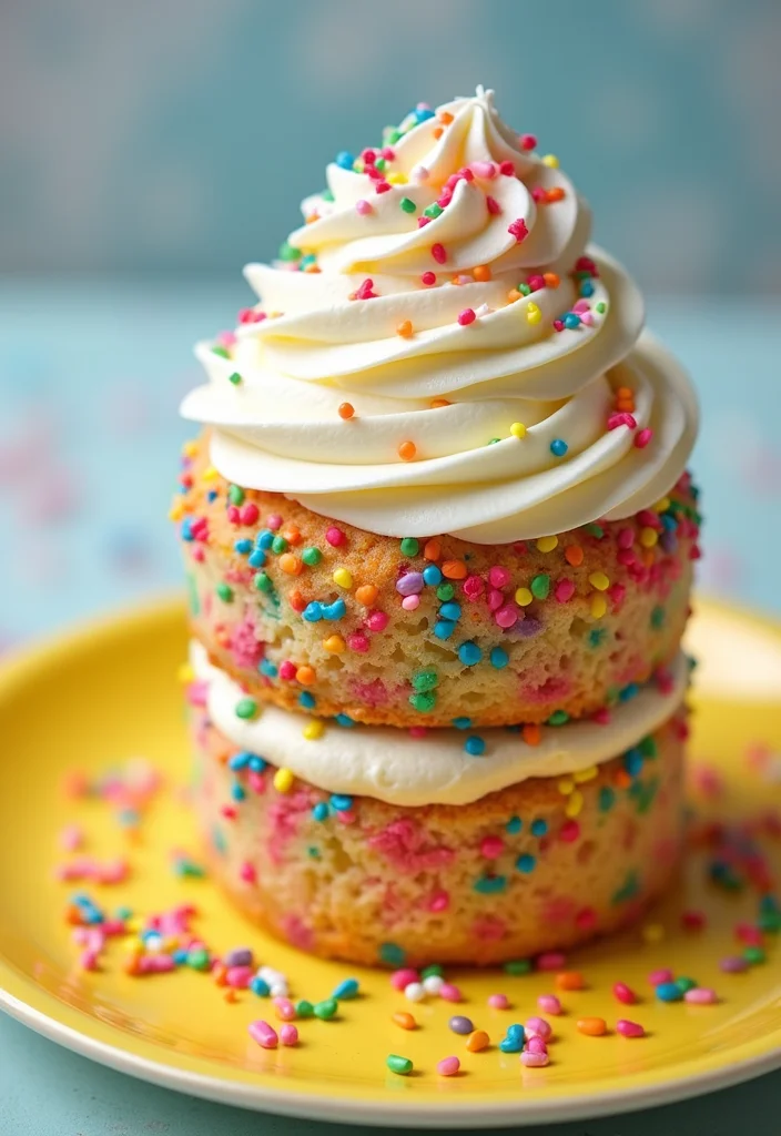 21 Themed 80th Birthday Cakes with Flavors That'll Take You Back in Time (Don't Miss #11!) - 11. Celebration Funfetti Cake (Must-Try!)