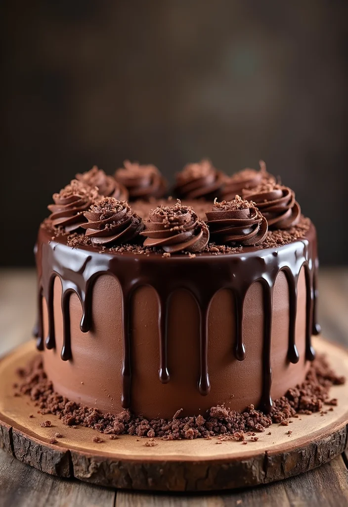 21 Themed 80th Birthday Cakes with Flavors That'll Take You Back in Time (Don't Miss #11!) - 2. Chocolate Decadence