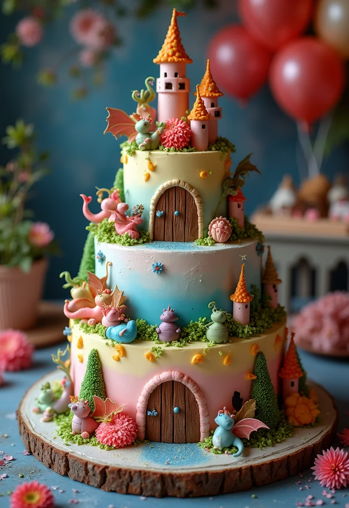 22 Creative and Funny 19th Birthday Cake Ideas to Make Your Party Unforgettable! - 15. The Fantasy Cake