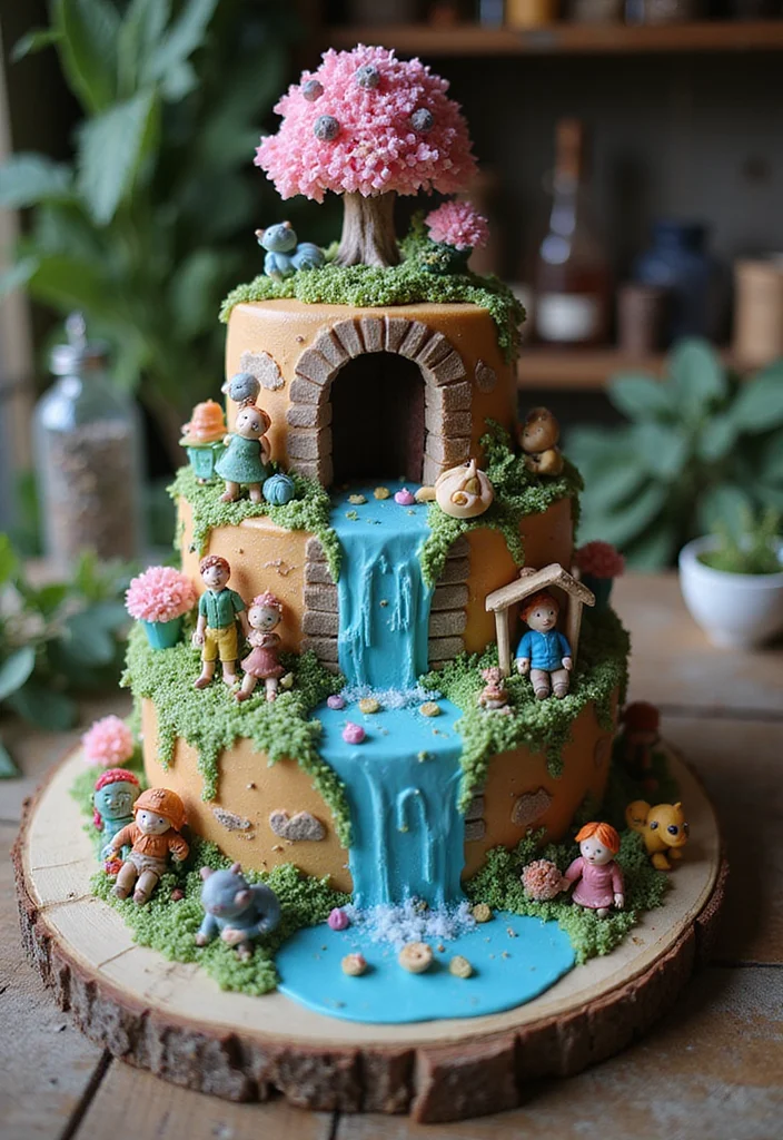 22 Creative and Funny 19th Birthday Cake Ideas to Make Your Party Unforgettable! - 21. The Fantasy Adventure Cake