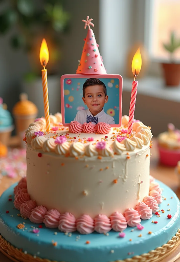 22 Creative and Funny 19th Birthday Cake Ideas to Make Your Party Unforgettable! - 22. The Personalized Portrait Cake