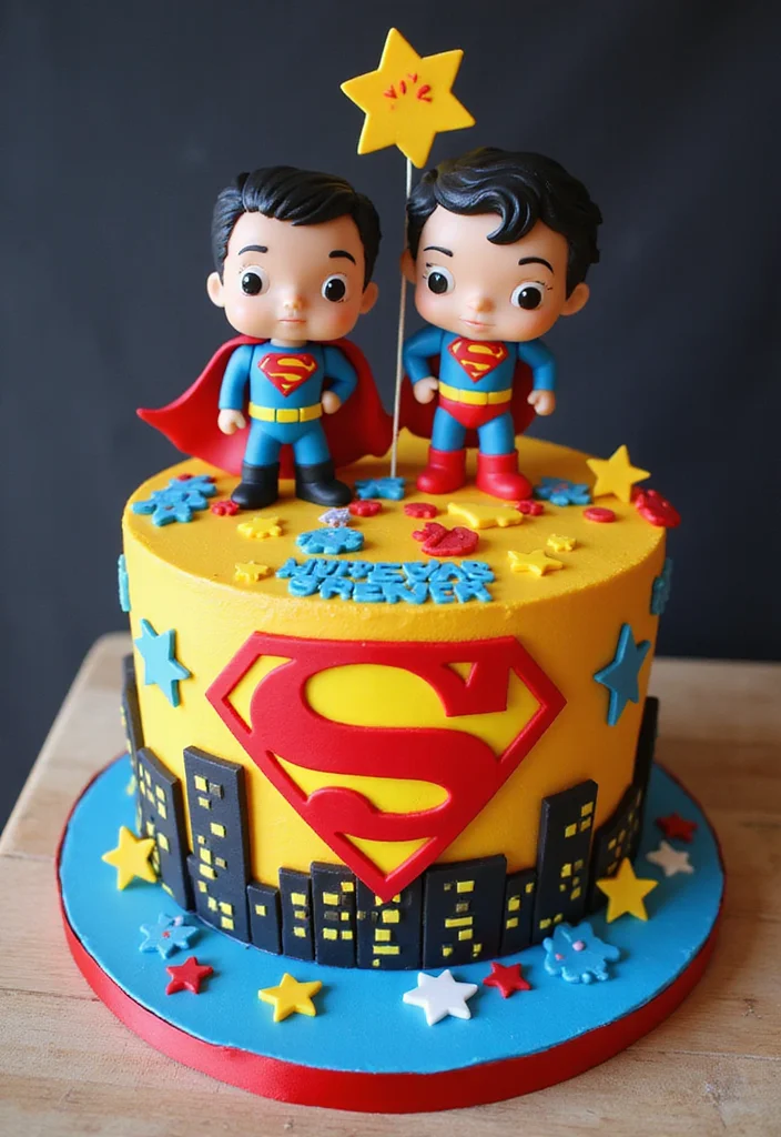22 Creative and Funny 19th Birthday Cake Ideas to Make Your Party Unforgettable! - 8. The Superhero Cake