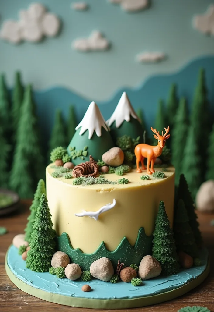 22 Themed 60th Birthday Cakes for Men That Will Make His Day Unforgettable (You’ll Love #9!) - 11. Adventure Theme Cake