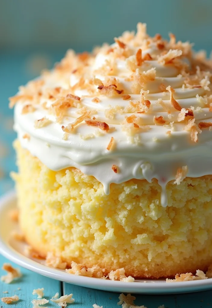 25 Holiday Cake Icing Ideas That Will Make Your Treats Shine (You'll Love #9!) - 15. Coconut Cream Frosting