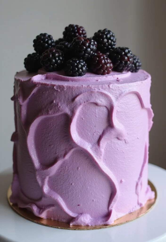 25 Holiday Cake Icing Ideas That Will Make Your Treats Shine (You'll Love #9!) - 16. Blackberry Buttercream