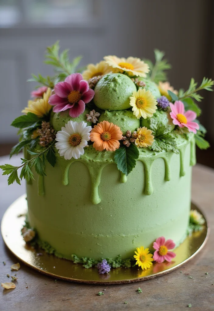 25 Holiday Cake Icing Ideas That Will Make Your Treats Shine (You'll Love #9!) - 18. Matcha Green Tea Frosting