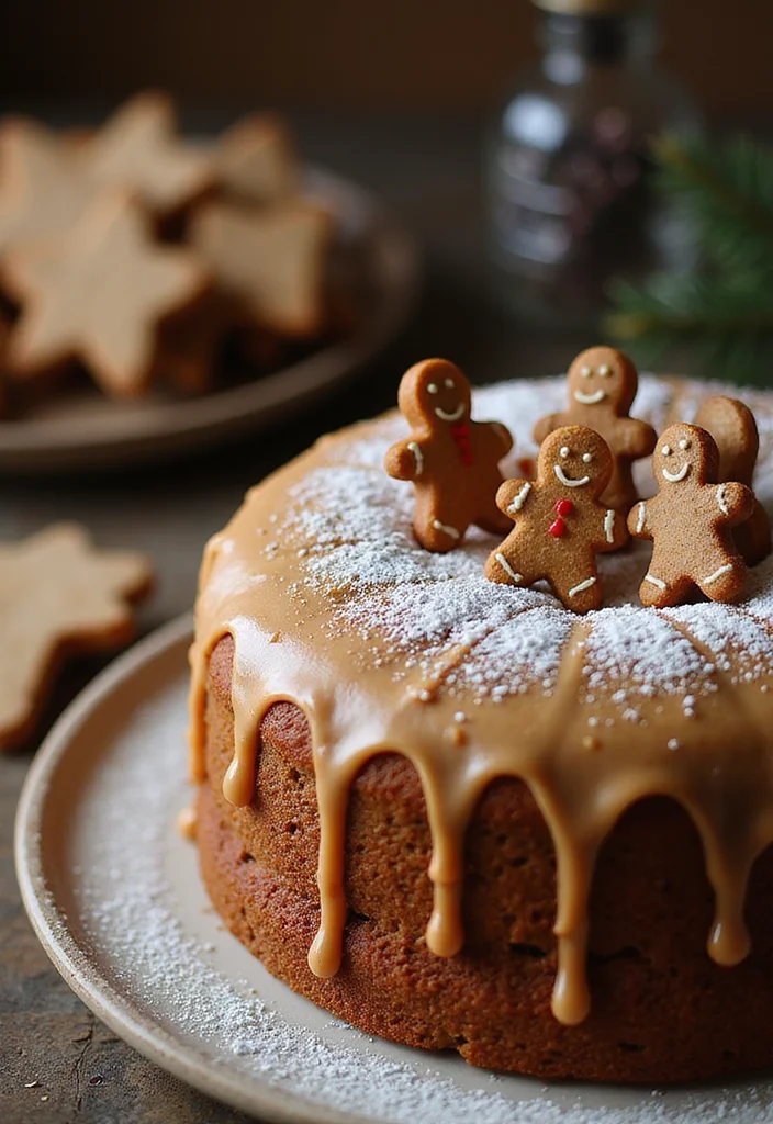 25 Holiday Cake Icing Ideas That Will Make Your Treats Shine (You'll Love #9!) - 3. Gingerbread Spice Icing