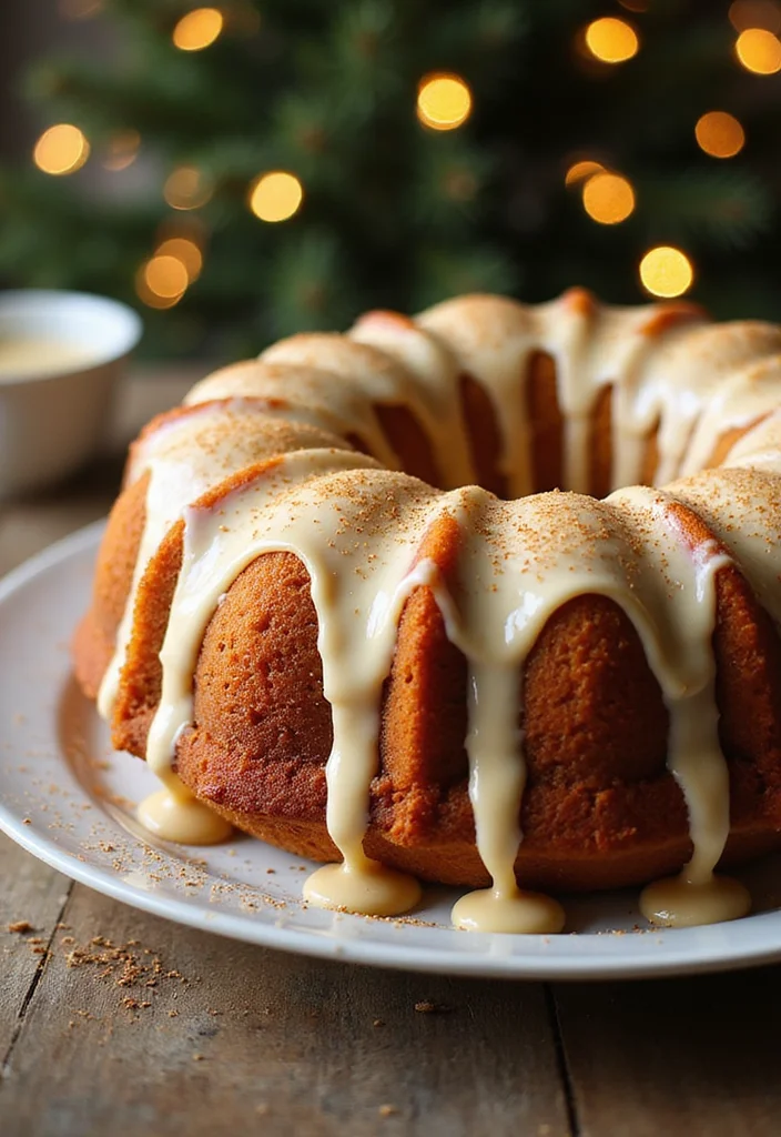 25 Holiday Cake Icing Ideas That Will Make Your Treats Shine (You'll Love #9!) - 4. Eggnog Glaze