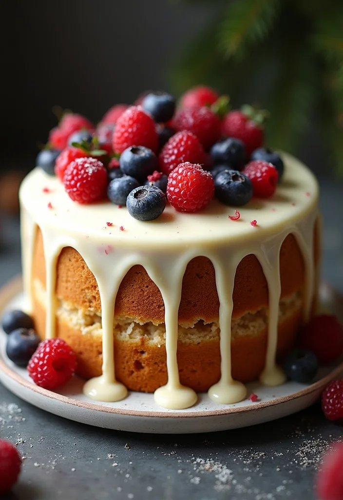 25 Holiday Cake Icing Ideas That Will Make Your Treats Shine (You'll Love #9!) - 5. White Chocolate Ganache