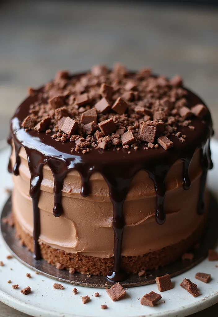 25 Holiday Cake Icing Ideas That Will Make Your Treats Shine (You'll Love #9!) - 7. Chocolate Ganache