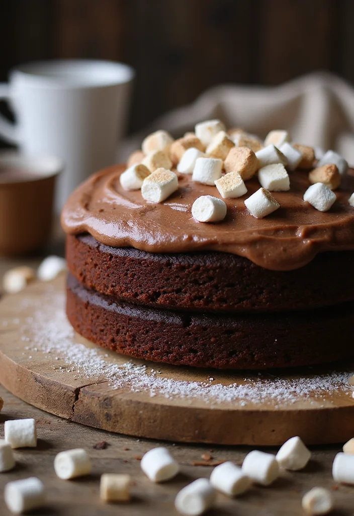 25 Holiday Cake Icing Ideas That Will Make Your Treats Shine (You'll Love #9!) - 9. Hot Cocoa Frosting