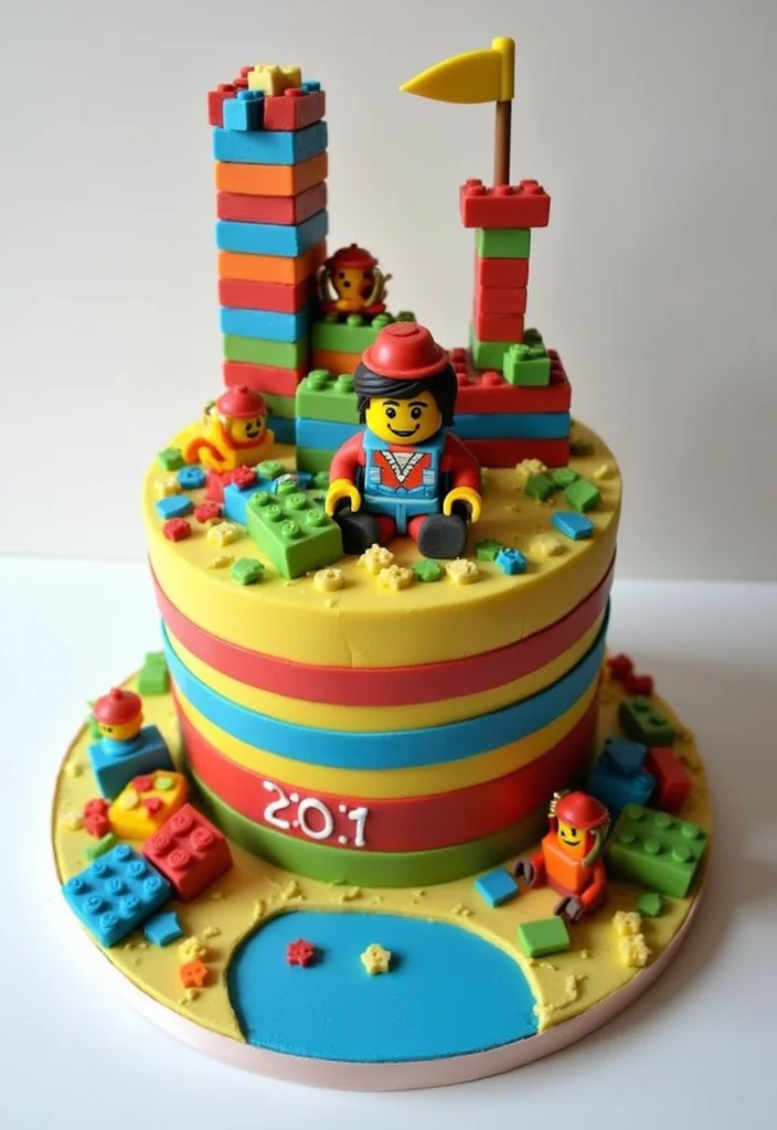 25 Whimsical Cake Ideas for Boys That'll Make Their Day Extra Special! - 12. Lego Cake