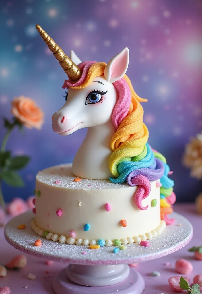 25 Whimsical Cake Ideas for Boys That'll Make Their Day Extra Special! - 13. Unicorn Cake