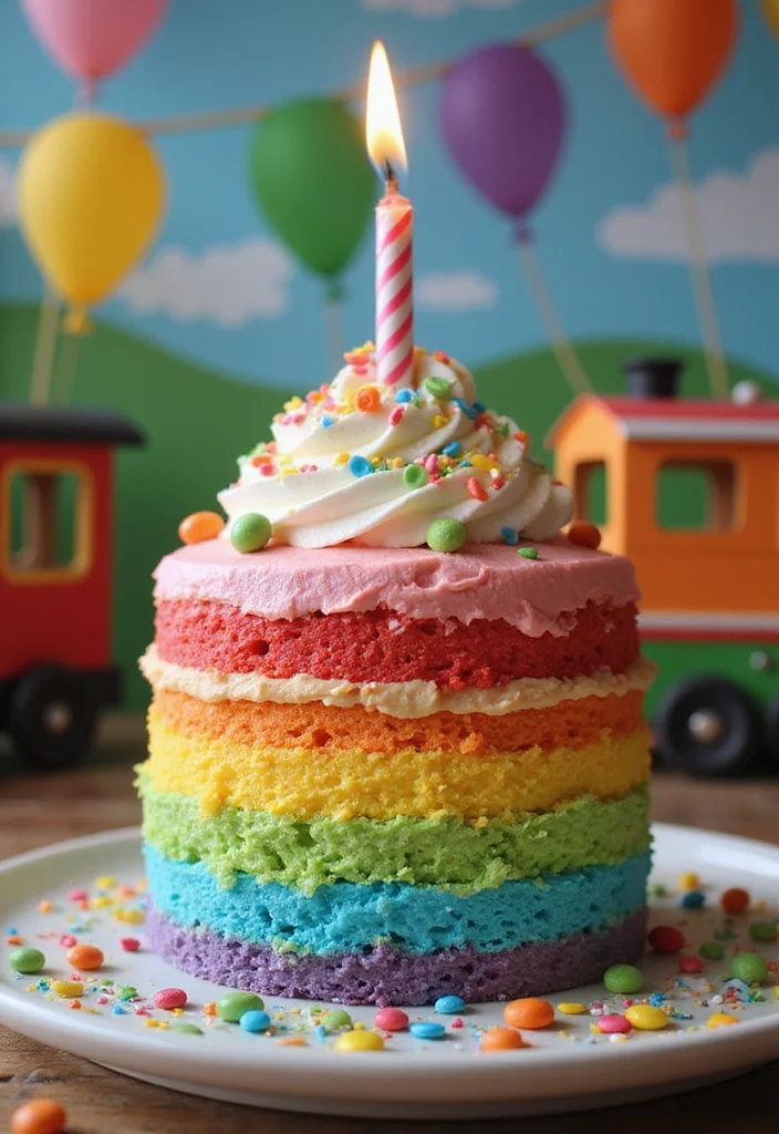 25 Whimsical Cake Ideas for Boys That'll Make Their Day Extra Special! - 20. Birthday Train Cake