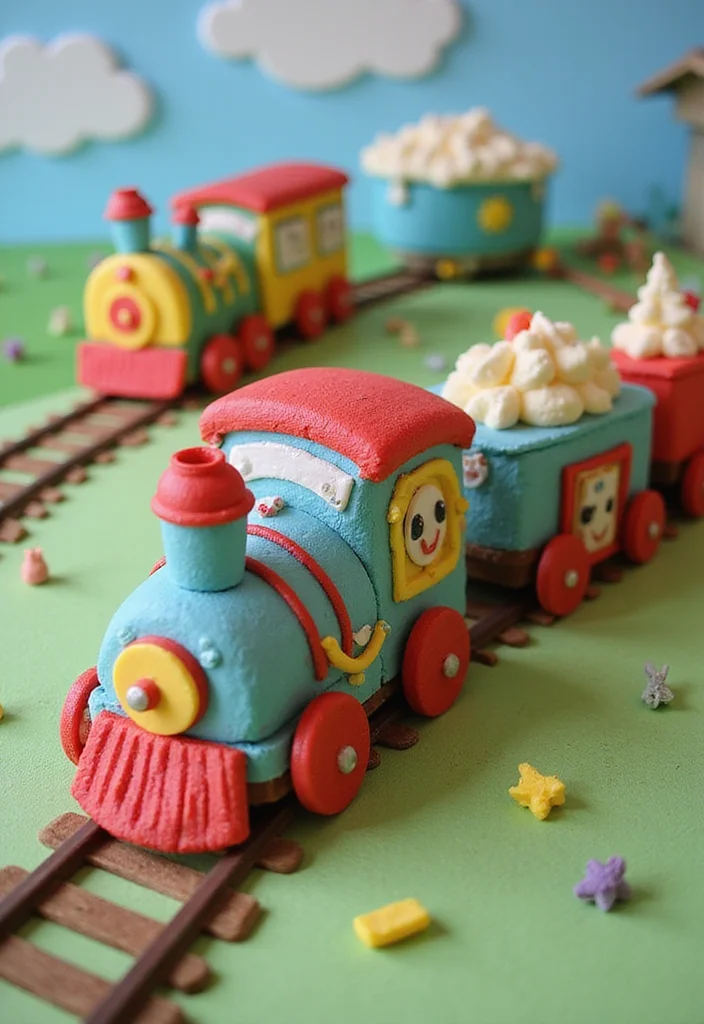 25 Whimsical Cake Ideas for Boys That'll Make Their Day Extra Special! - 7. Train Cake