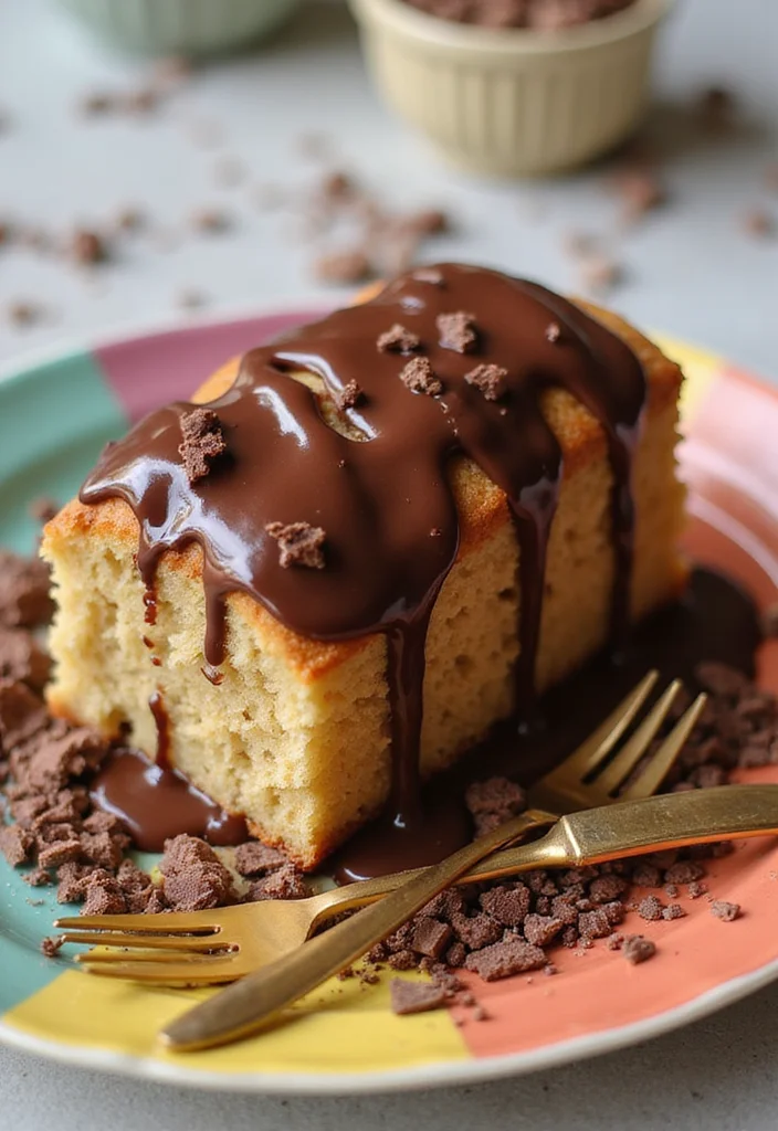 7 Easy Banana Cake Decoration Tips That Will Wow Your Guests! - 2. Chocolate Drizzle