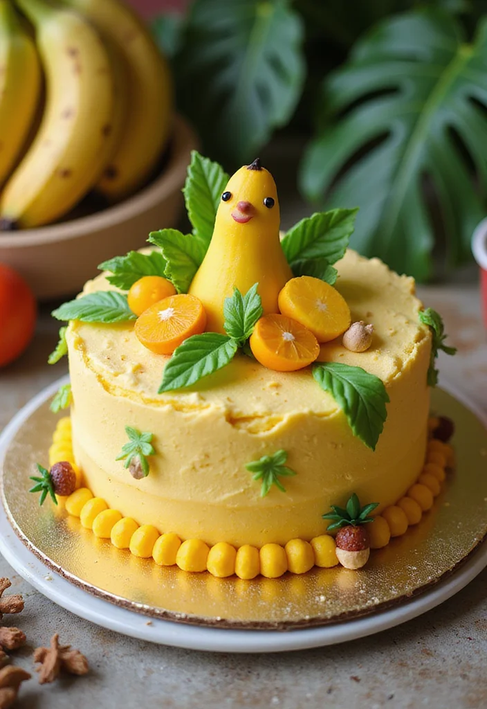 7 Easy Banana Cake Decoration Tips That Will Wow Your Guests! - 7. Themed Decorations