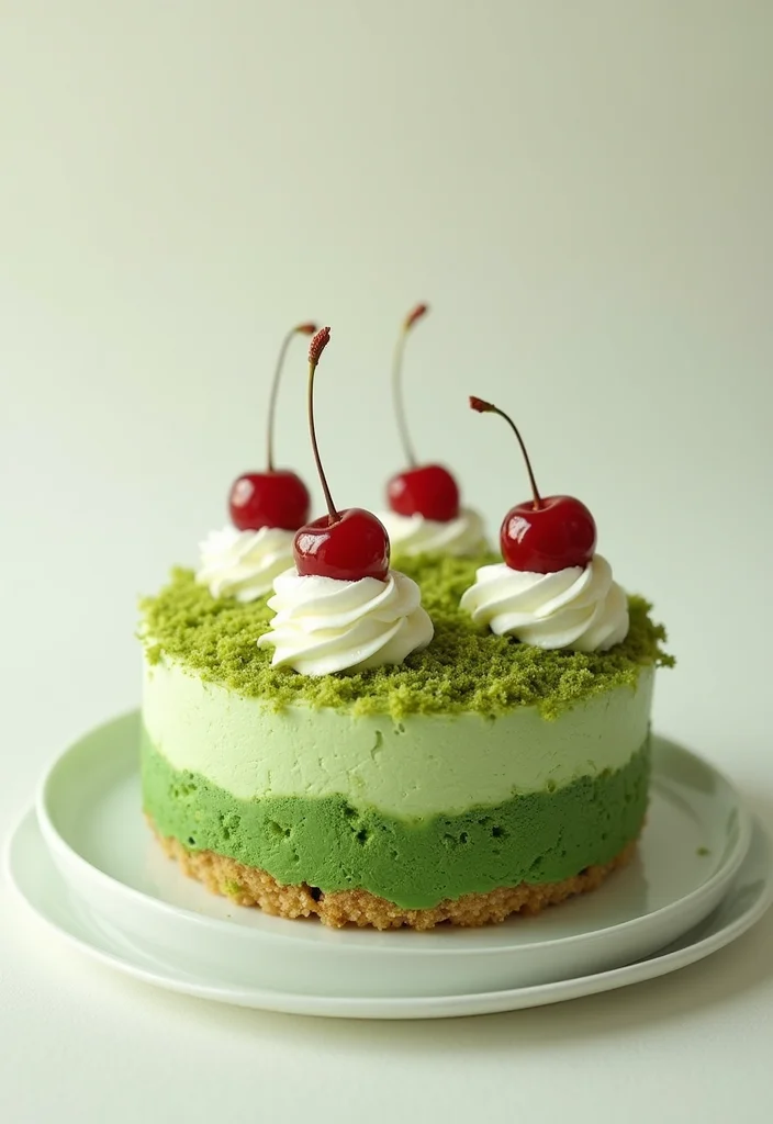 7 Easy White Forest Cake Designs That Will Make You a Baking Pro! - 5. Gourmet Matcha Twist
