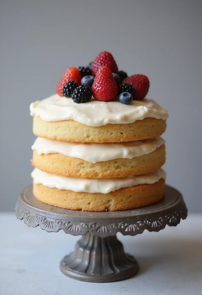 9 Easy 70th Birthday Cake Recipes for Men That You Can Whip Up in No Time! - 2. Vanilla Bean Birthday Cake