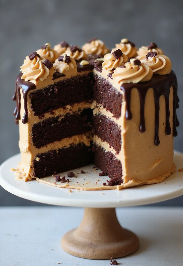 9 Easy 70th Birthday Cake Recipes for Men That You Can Whip Up in No Time! - 8. Chocolate Peanut Butter Layer Cake