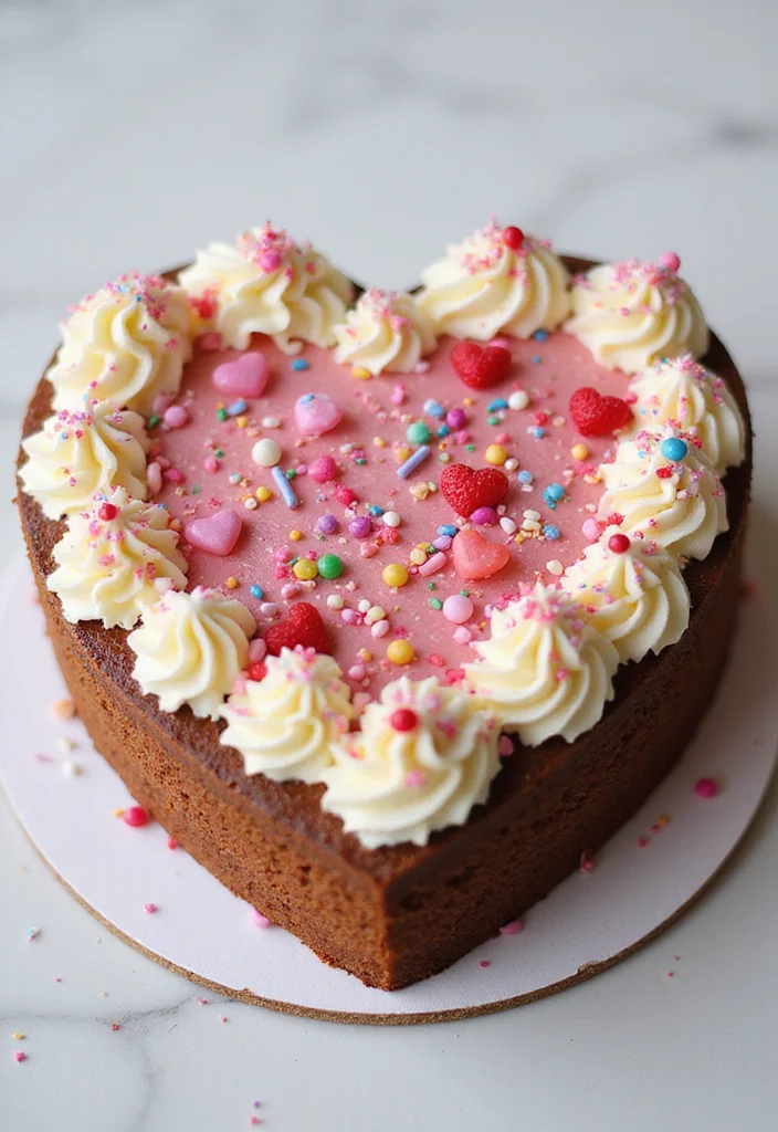 Celebrate Your Baby's Milestone with These 15 Delightful First Tooth Cake Ideas! - 15. Heart-Shaped Cake