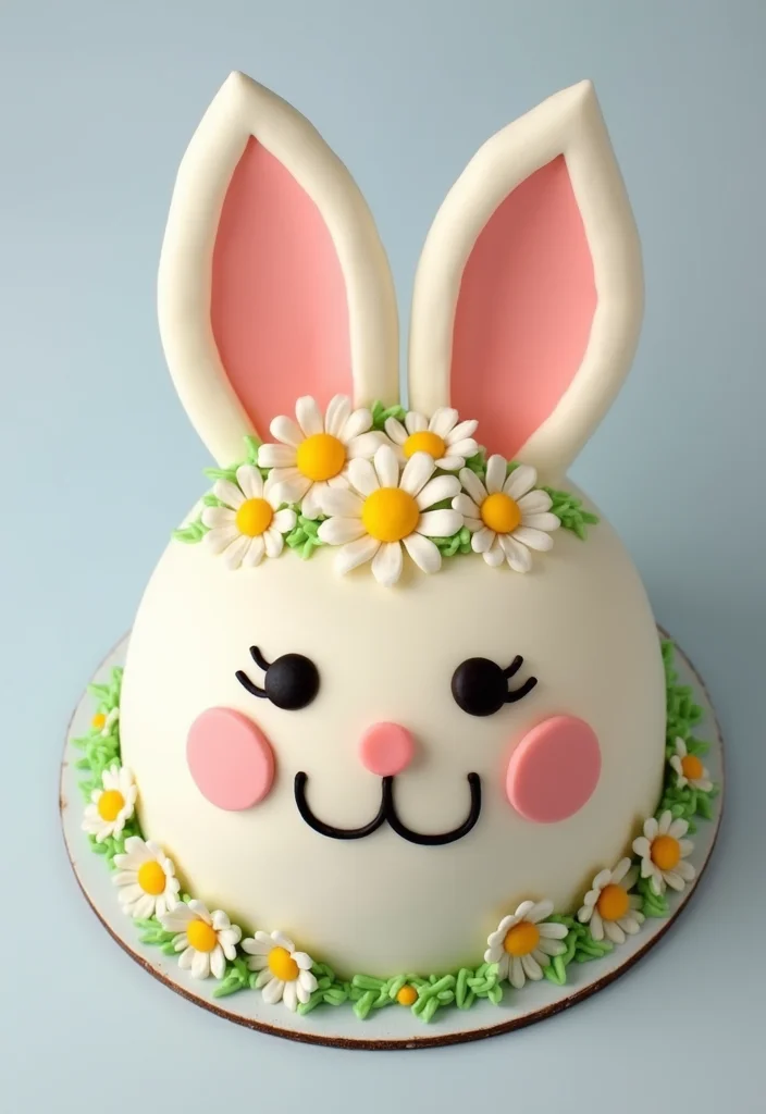 Celebrate Your Baby's Milestone with These 15 Delightful First Tooth Cake Ideas! - 4. Charming Bouncing Bunny Cake