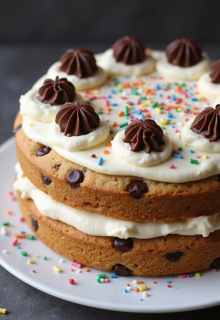 Celebrate Your Baby's Milestone with These 15 Delightful First Tooth Cake Ideas! - 7. Fun Cookie Cake