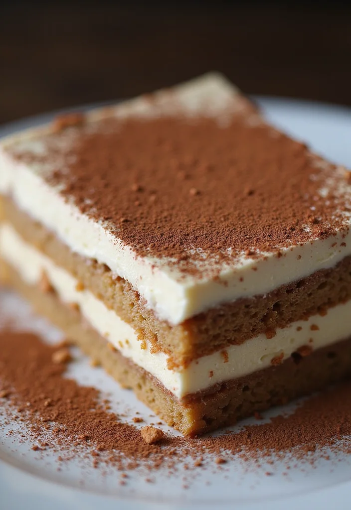 Celebrate with Style: 8 Tiramisu Cake Decoration Ideas for Birthdays! - 1. Classic Cocoa Dusting