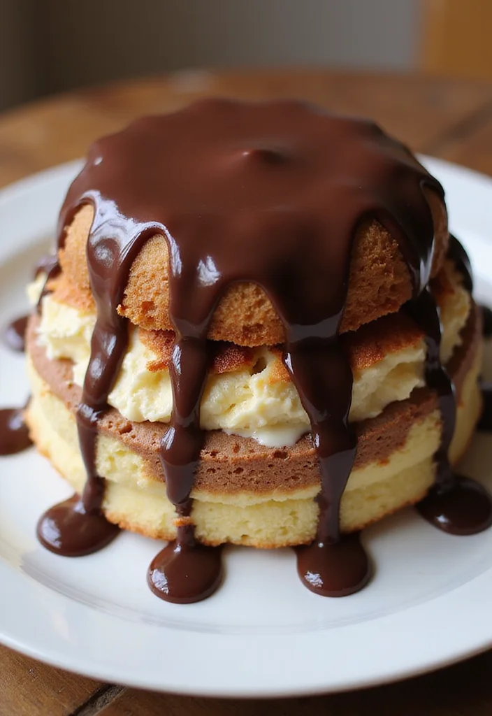 Celebrate with Style: 8 Tiramisu Cake Decoration Ideas for Birthdays! - 4. Chocolate Ganache Drizzle