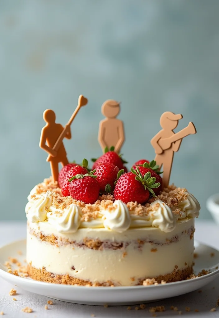 Celebrate with Style: 8 Tiramisu Cake Decoration Ideas for Birthdays! - 7. Themed Cake Toppers