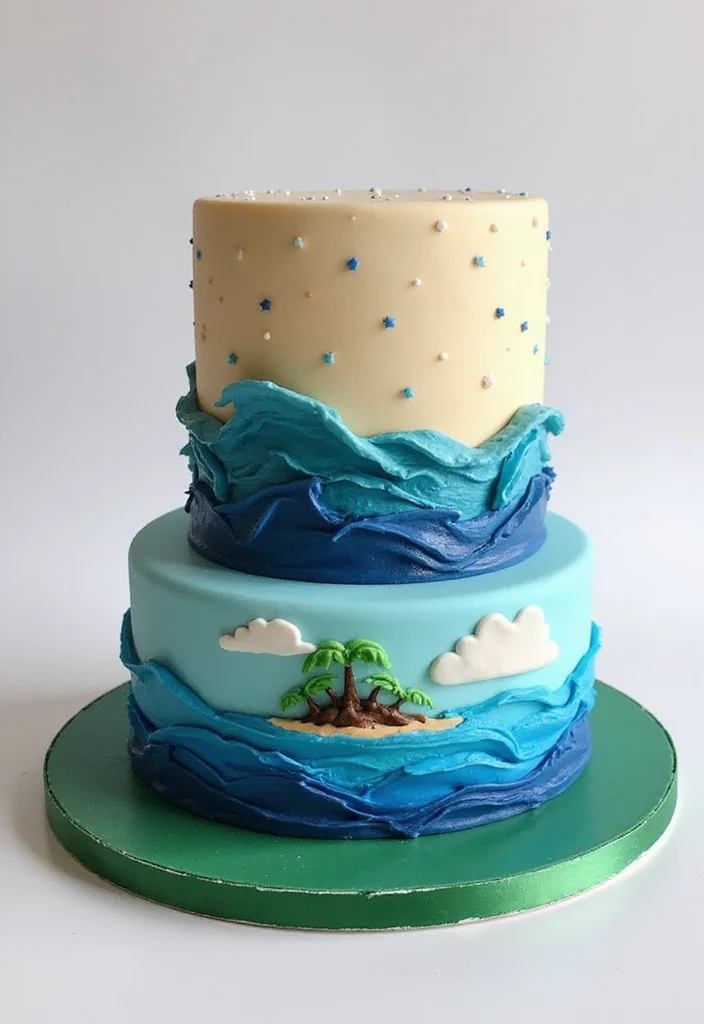 Discover 15 Stunning Moana Cake Designs That Will Leave Everyone in Awe! - 15. Moana’s Journey Cake