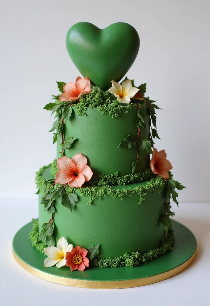 Discover 15 Stunning Moana Cake Designs That Will Leave Everyone in Awe! - 3. Te Fiti Island Cake