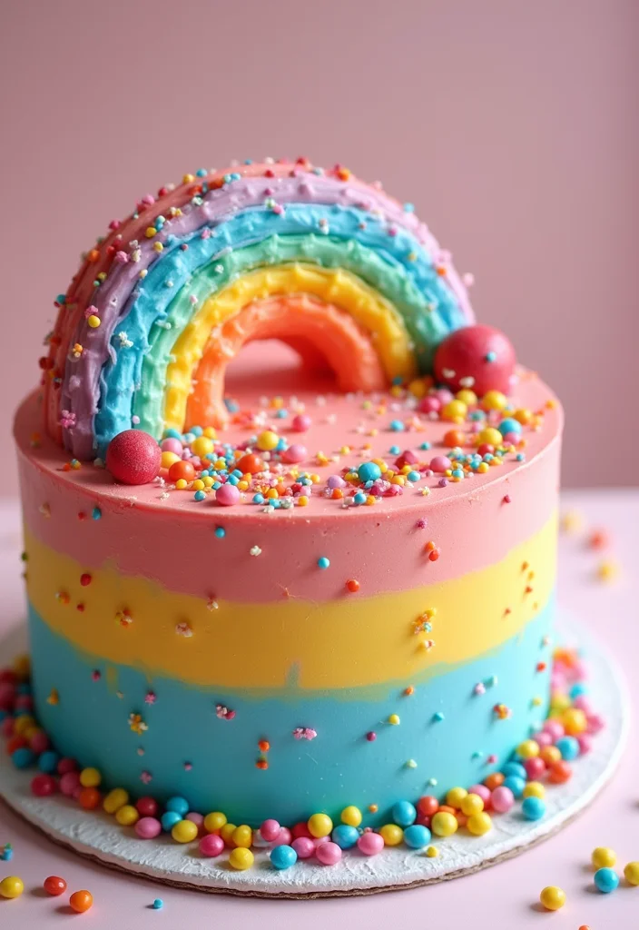 Discover 15 Stunning Moana Cake Designs That Will Leave Everyone in Awe! - 4. Heihei’s Colorful Cake