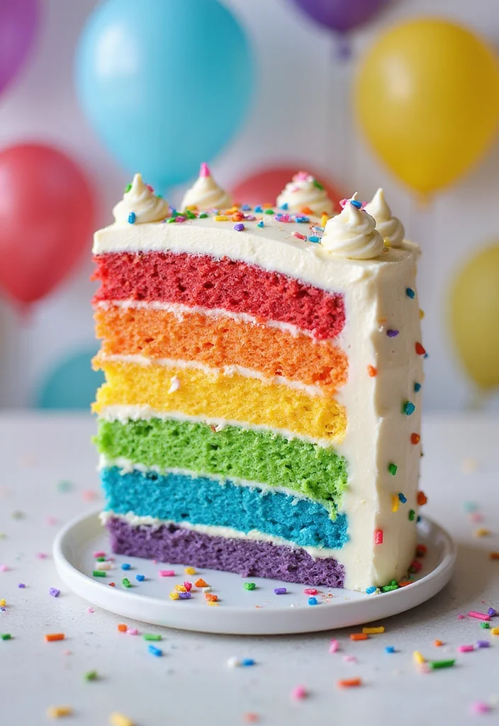 The Ultimate Guide to Easy 3 Year Birthday Cakes Your Kids Will Adore! - Rainbow Layer Cake