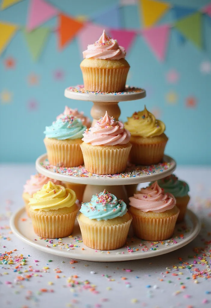 The Ultimate Guide to Easy 3 Year Birthday Cakes Your Kids Will Adore! - Vanilla Cupcake Tower