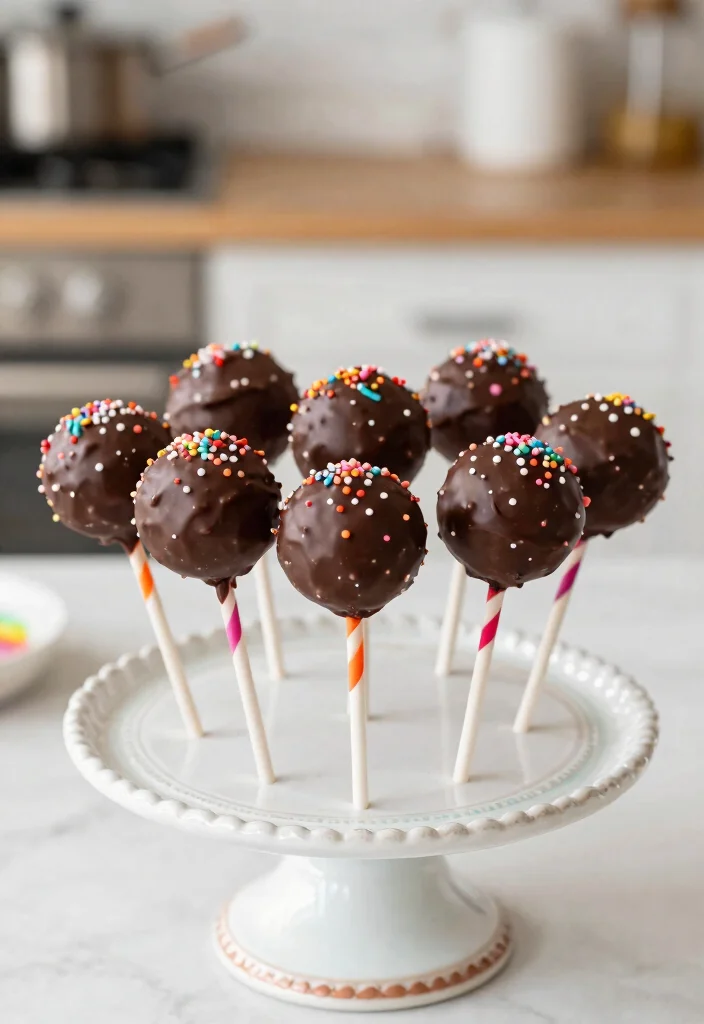 15 Cake Pops Chocolate Ideas Rich Classic Flavor - 1. Classic Chocolate Cake Pops 1